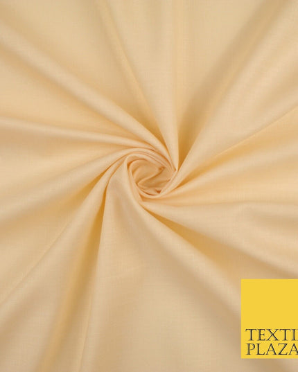 OVER 20 COLOURS - Plain Soft LINEN LOOK 100% Polyester Fabric Dress Craft 45"