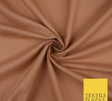 OVER 20 COLOURS - Plain Soft LINEN LOOK 100% Polyester Fabric Dress Craft 45"