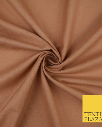 OVER 20 COLOURS - Plain Soft LINEN LOOK 100% Polyester Fabric Dress Craft 45"