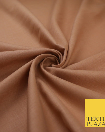 OVER 20 COLOURS - Plain Soft LINEN LOOK 100% Polyester Fabric Dress Craft 45"