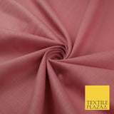 OVER 20 COLOURS - Plain Soft LINEN LOOK 100% Polyester Fabric Dress Craft 45"