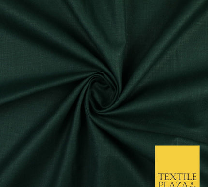 OVER 20 COLOURS - Plain Soft LINEN LOOK 100% Polyester Fabric Dress Craft 45"