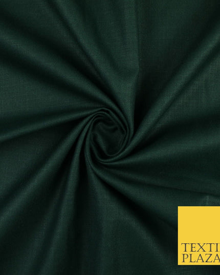 OVER 20 COLOURS - Plain Soft LINEN LOOK 100% Polyester Fabric Dress Craft 45"