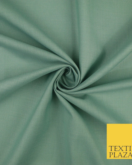 OVER 20 COLOURS - Plain Soft LINEN LOOK 100% Polyester Fabric Dress Craft 45"