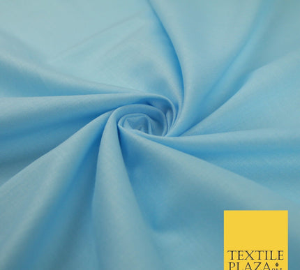 OVER 20 COLOURS - Plain Soft LINEN LOOK 100% Polyester Fabric Dress Craft 45"