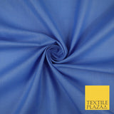 OVER 20 COLOURS - Plain Soft LINEN LOOK 100% Polyester Fabric Dress Craft 45"