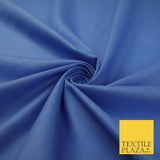 OVER 20 COLOURS - Plain Soft LINEN LOOK 100% Polyester Fabric Dress Craft 45"