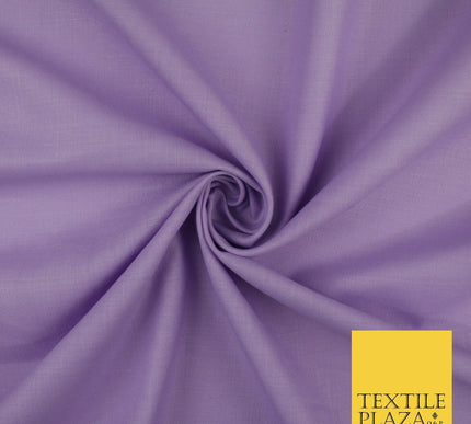 OVER 20 COLOURS - Plain Soft LINEN LOOK 100% Polyester Fabric Dress Craft 45"