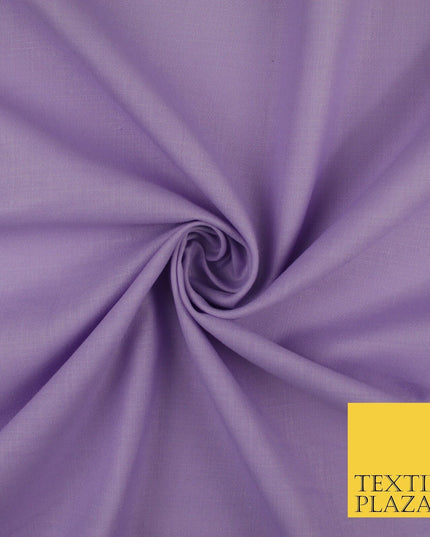 OVER 20 COLOURS - Plain Soft LINEN LOOK 100% Polyester Fabric Dress Craft 45"