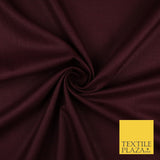 OVER 20 COLOURS - Plain Soft LINEN LOOK 100% Polyester Fabric Dress Craft 45"