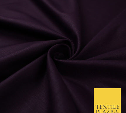 OVER 20 COLOURS - Plain Soft LINEN LOOK 100% Polyester Fabric Dress Craft 45"