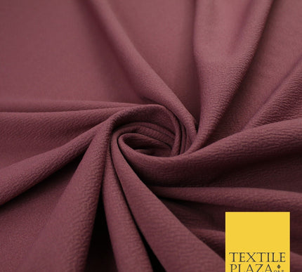 Sage Green / Rose Pink Premium Plain Bubble Crepe Dress Fabric 58"