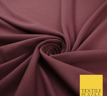 Sage Green / Rose Pink Premium Plain Bubble Crepe Dress Fabric 58"