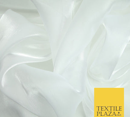 22 COLOURS - Soft Crystal Organza Shimmer Sheer Voile Draping Veil Dress Fabric