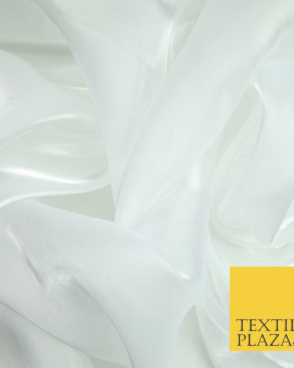22 COLOURS - Soft Crystal Organza Shimmer Sheer Voile Draping Veil Dress Fabric