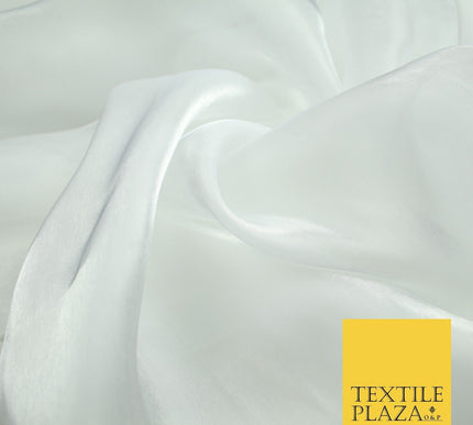 22 COLOURS - Soft Crystal Organza Shimmer Sheer Voile Draping Veil Dress Fabric