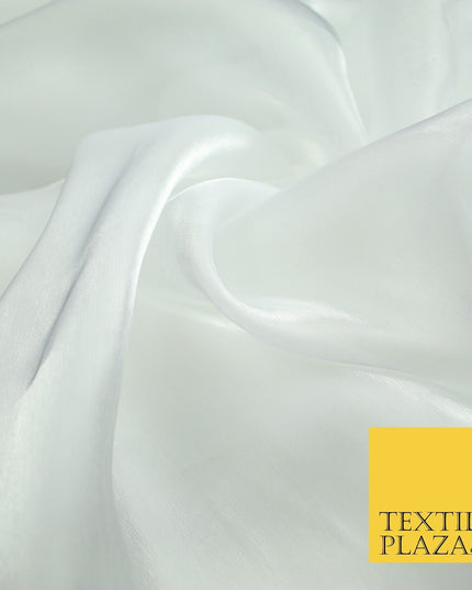 22 COLOURS - Soft Crystal Organza Shimmer Sheer Voile Draping Veil Dress Fabric