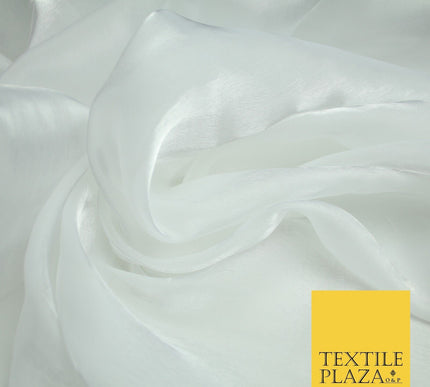22 COLOURS - Soft Crystal Organza Shimmer Sheer Voile Draping Veil Dress Fabric