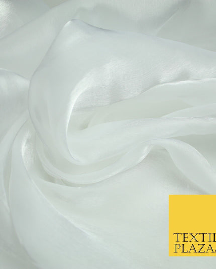 22 COLOURS - Soft Crystal Organza Shimmer Sheer Voile Draping Veil Dress Fabric