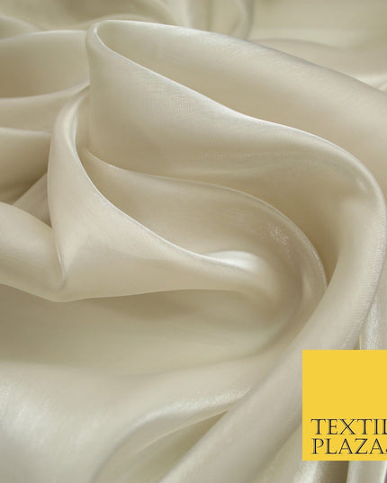 22 COLOURS - Soft Crystal Organza Shimmer Sheer Voile Draping Veil Dress Fabric