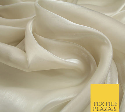 22 COLOURS - Soft Crystal Organza Shimmer Sheer Voile Draping Veil Dress Fabric