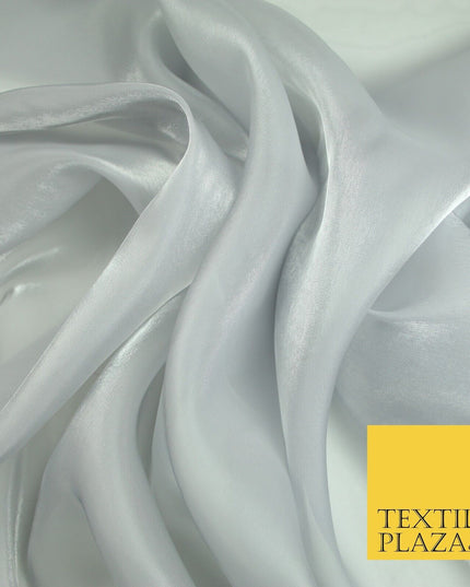 22 COLOURS - Soft Crystal Organza Shimmer Sheer Voile Draping Veil Dress Fabric