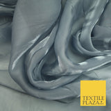 22 COLOURS - Soft Crystal Organza Shimmer Sheer Voile Draping Veil Dress Fabric
