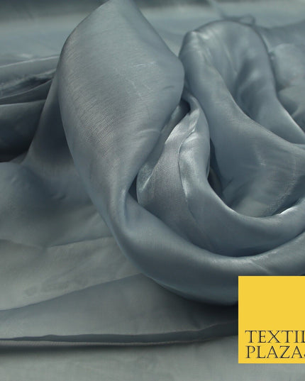 22 COLOURS - Soft Crystal Organza Shimmer Sheer Voile Draping Veil Dress Fabric