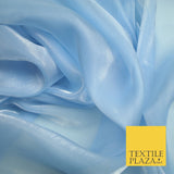 22 COLOURS - Soft Crystal Organza Shimmer Sheer Voile Draping Veil Dress Fabric