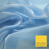 22 COLOURS - Soft Crystal Organza Shimmer Sheer Voile Draping Veil Dress Fabric