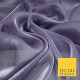 22 COLOURS - Soft Crystal Organza Shimmer Sheer Voile Draping Veil Dress Fabric