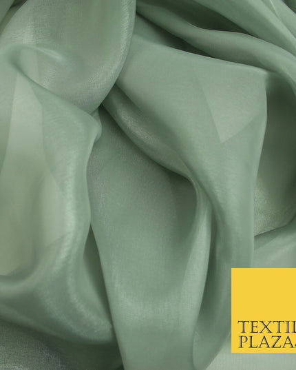 22 COLOURS - Soft Crystal Organza Shimmer Sheer Voile Draping Veil Dress Fabric