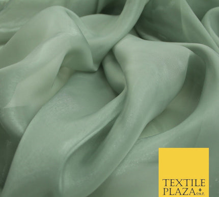 22 COLOURS - Soft Crystal Organza Shimmer Sheer Voile Draping Veil Dress Fabric