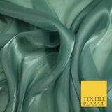 22 COLOURS - Soft Crystal Organza Shimmer Sheer Voile Draping Veil Dress Fabric