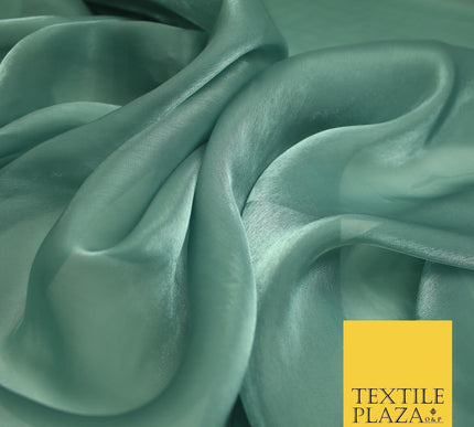 22 COLOURS - Soft Crystal Organza Shimmer Sheer Voile Draping Veil Dress Fabric