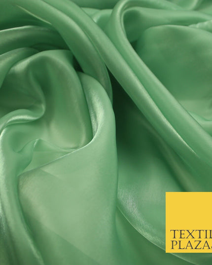 22 COLOURS - Soft Crystal Organza Shimmer Sheer Voile Draping Veil Dress Fabric