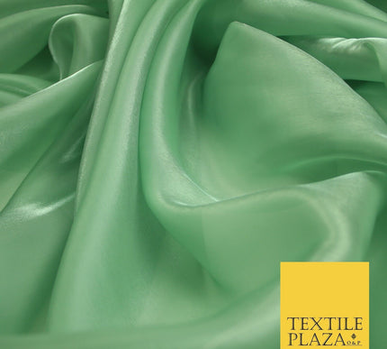 22 COLOURS - Soft Crystal Organza Shimmer Sheer Voile Draping Veil Dress Fabric
