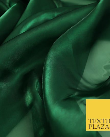 22 COLOURS - Soft Crystal Organza Shimmer Sheer Voile Draping Veil Dress Fabric