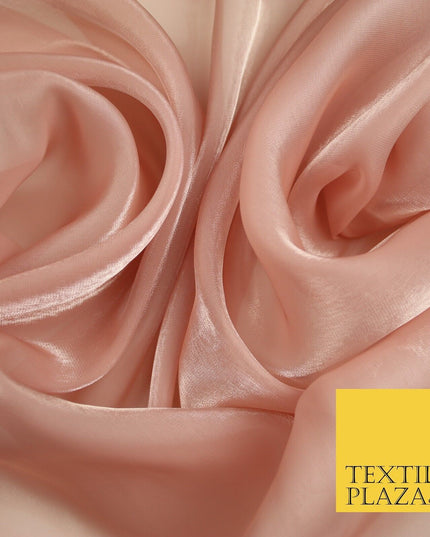 22 COLOURS - Soft Crystal Organza Shimmer Sheer Voile Draping Veil Dress Fabric