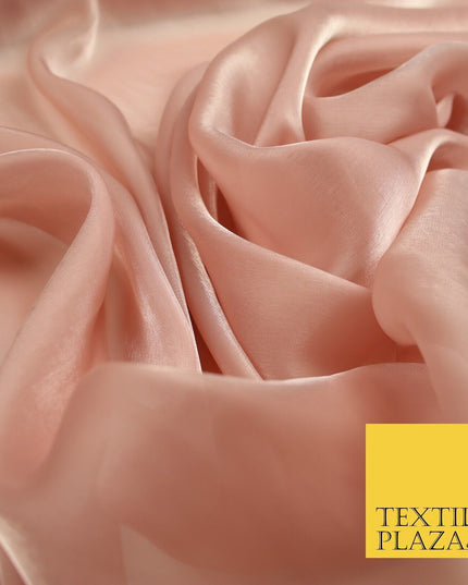 22 COLOURS - Soft Crystal Organza Shimmer Sheer Voile Draping Veil Dress Fabric