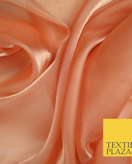 22 COLOURS - Soft Crystal Organza Shimmer Sheer Voile Draping Veil Dress Fabric