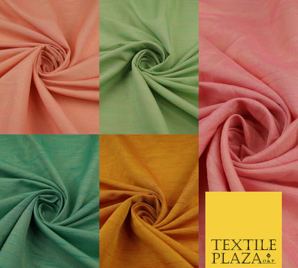 5 COLOURS Plain Two Tone Shot Dyed Faux Dupion Raw Silk Polyester Dress Fabric