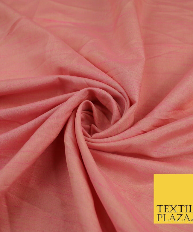 5 COLOURS Plain Two Tone Shot Dyed Faux Dupion Raw Silk Polyester Dress Fabric