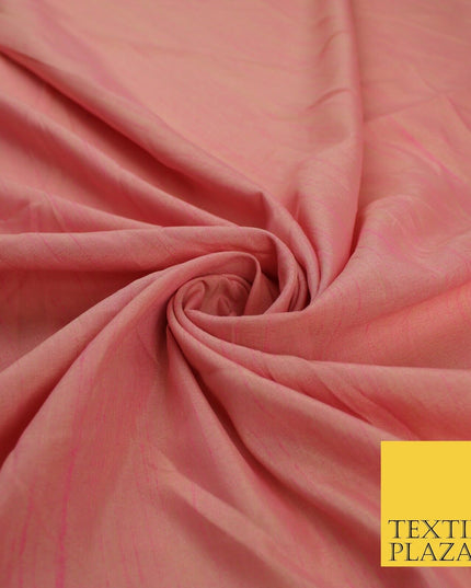 5 COLOURS Plain Two Tone Shot Dyed Faux Dupion Raw Silk Polyester Dress Fabric