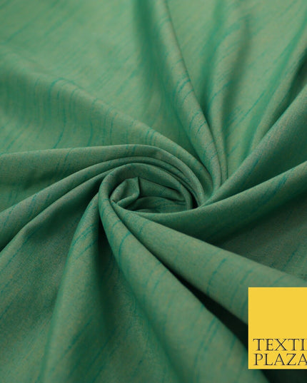 5 COLOURS Plain Two Tone Shot Dyed Faux Dupion Raw Silk Polyester Dress Fabric