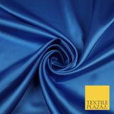 OVER 45 COLOURS - Plain Solid Crepe Back Satin Fabric Material Dress Bridal 45"