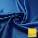 OVER 45 COLOURS - Plain Solid Crepe Back Satin Fabric Material Dress Bridal 45"