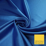 OVER 45 COLOURS - Plain Solid Crepe Back Satin Fabric Material Dress Bridal 45"