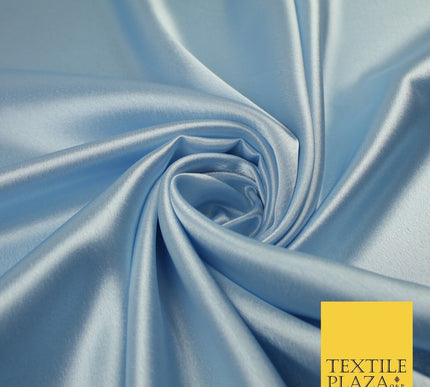 OVER 45 COLOURS - Plain Solid Crepe Back Satin Fabric Material Dress Bridal 45"