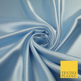 OVER 45 COLOURS - Plain Solid Crepe Back Satin Fabric Material Dress Bridal 45"